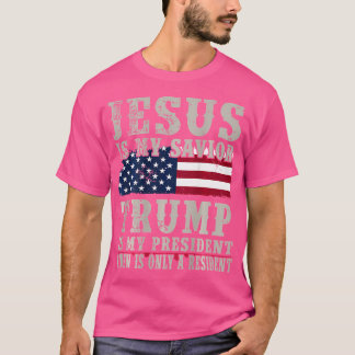 Camiseta Jesus é o meu salvador é o meu presidente