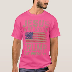 Camiseta Jesus é o meu salvador é o meu presidente