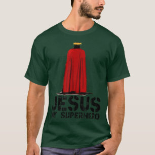 Camiseta Jesus é o meu super-herói cristão presente os deus