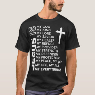 Camiseta Jesus é o meu tudo Jesus T-Shirt Você é um pedaço