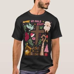 Camiseta Jesus é o Motivo Doce Religioso Cristão Cana-de-Aç