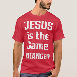 CAMISETA JESUS É O MUDADOR DO JOGO DESIGN GRÁFICO CRISTÃO
