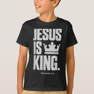 Camiseta Jesus é o rei Bíblia das Escrituras Religiosas Cit