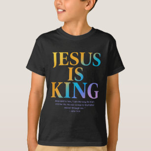 Camiseta Jesus é o rei Jesus João 14_6 Costume Christian (o