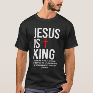 Camiseta Jesus é o rei João 14_6, fantasia Jesus cristão (o