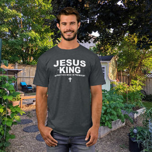 Camiseta Jesus é o rei, não importa quem é o presidente