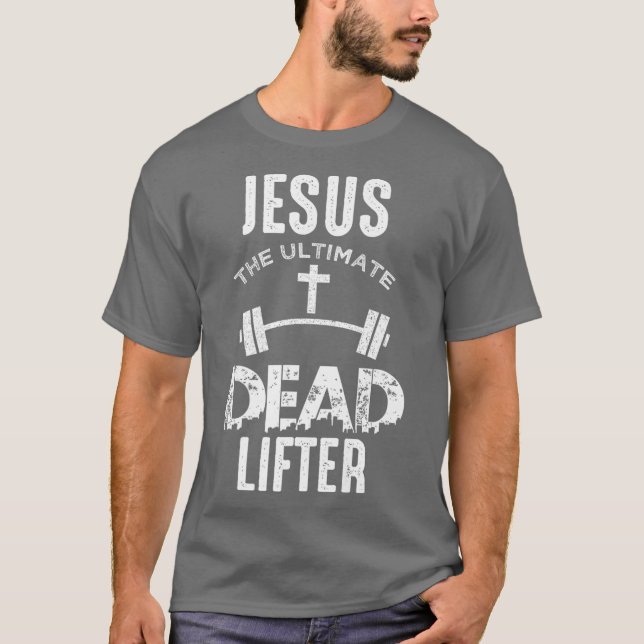 Camiseta Jesus é o último Morto cristão-ascendente (Frente)