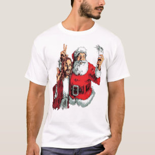 Camiseta Jesus e Papais noeis selfie