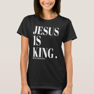 Camiseta Jesus É Rei Cristão Religioso Pastor Pregador