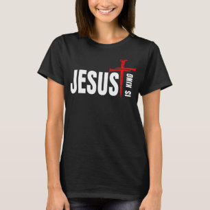 Camiseta Jesus é Rei Estilo Retrô