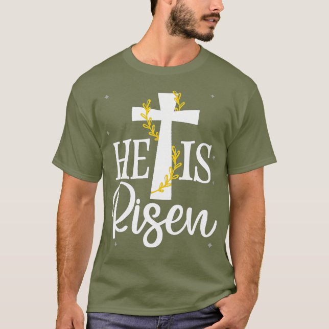 Camiseta Jesus é Risen 5t e tamanho (Frente)