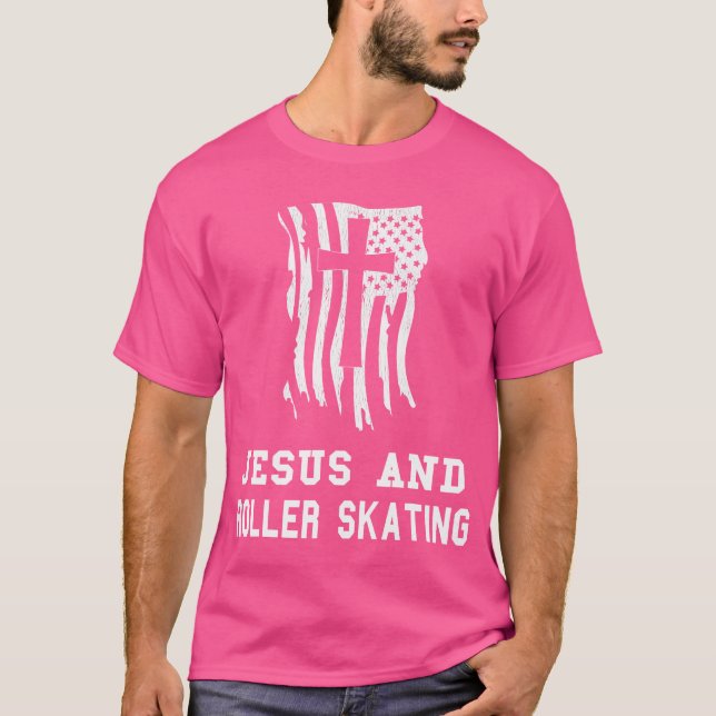 Camiseta Jesus E Roller, Design Para Um Je Cristão (Frente)