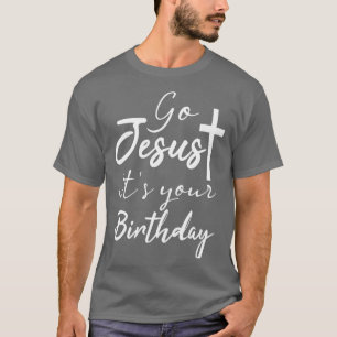 Camiseta Jesus é seu aniversário feliz Natal Jesus B