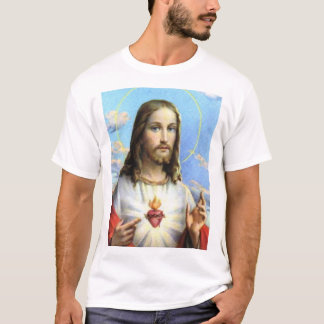 Camiseta Jesus e seu coração sagrado