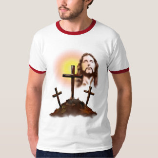 Camiseta Jesus e t-shirt de três cruzes