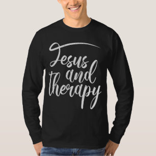 Camiseta Jesus e Terapia Humor Cristão Religioso