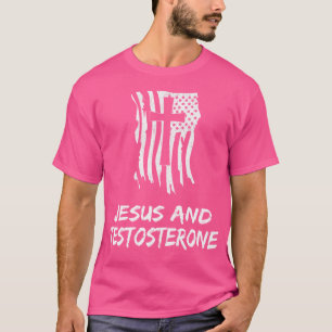 Camiseta Jesus E Testosterona. Christian Testosterona