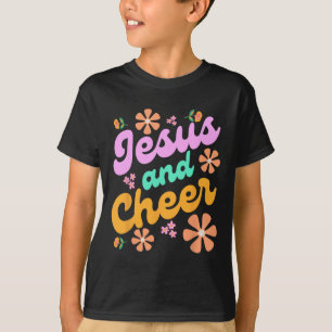 Camiseta Jesus E Treino Treinadora de Cheerleading Divertid