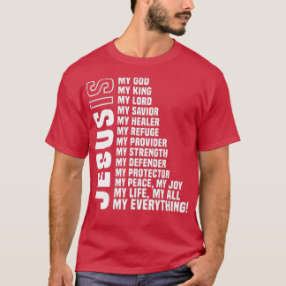 Camiseta Jesus é tudo o meu Deus salvador