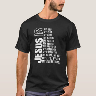 Camiseta Jesus é tudo o meu Deus salvador