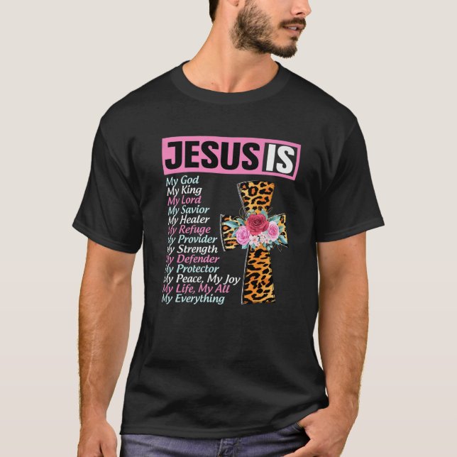 Camiseta Jesus é tudo o meu Deus salvador (Frente)