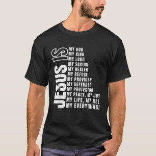 Camiseta Jesus é tudo para mim Meu Deus Senhor Salvador