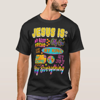Camiseta Jesus É Tudo Para Mim Retro Groovy Cristão