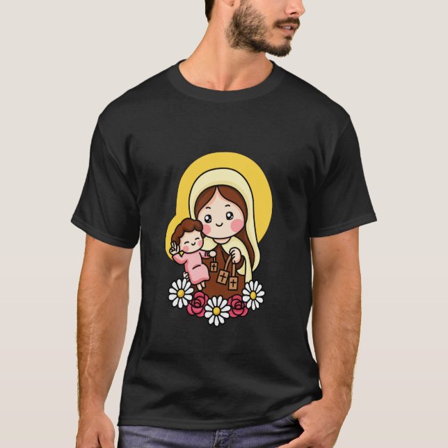 Camiseta JESUS E Virgem DO Carmo (Frente)