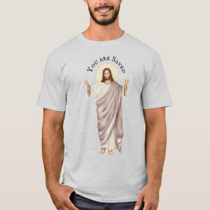 Camiseta Jesus em Glória se aproxima de braços abertos U R