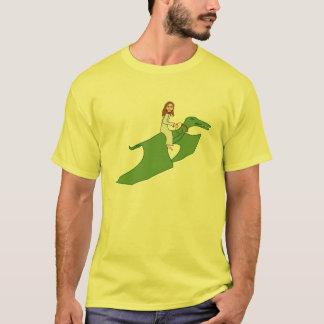 Camiseta Jesus em um Pterodactyl