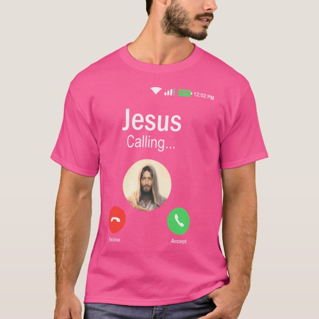 Camiseta Jesus Engraçado Consegue Presente de Batismo Crist (Frente)