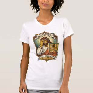 Camiseta Jesus engraçado erro 404 Humor desenvolvedor web p