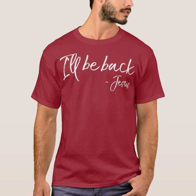 Camiseta Jesus Engraçado Segundo Que Virá Citar Presente Vo (Frente)