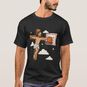 Camiseta Jesus Enterra Cômico Religião Cristã Jesus Jogando