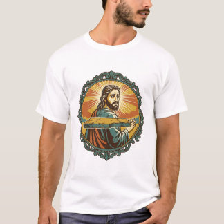 Camiseta Jesus Envergonhado Tropeçando Superfície Plana Púb