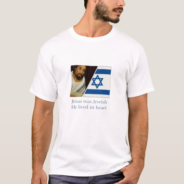 Camiseta Jesus era judaico e viveu em Israel (Frente)
