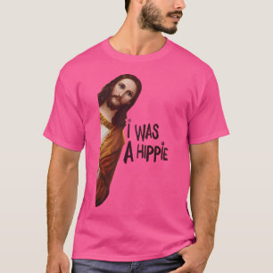 Camiseta Jesus era um hippie - Engraçado Jesus Cristo-Memór