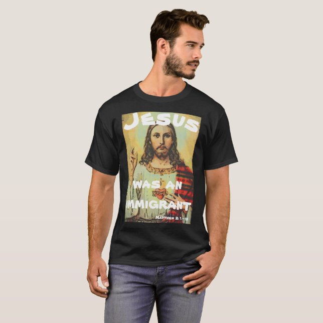 Camiseta Jesus era um imigrante (Frente Completa)