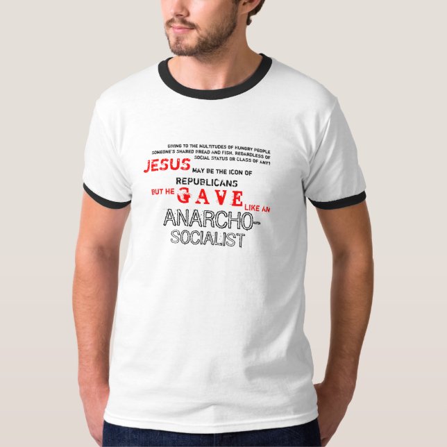 Camiseta Jesus era um SOCIALISTA! Parte mim (Frente)