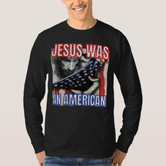 Camiseta Jesus Era Uma Bandeira Americana No Dia 4 De Julho
