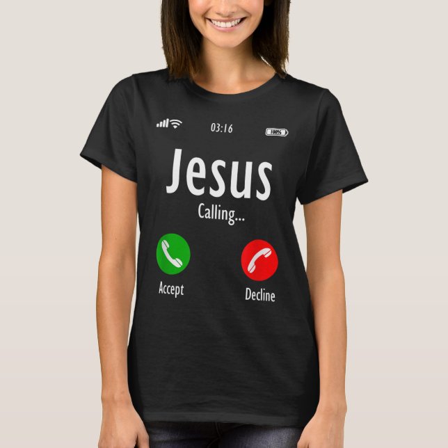 Camiseta Jesus Está Chamando Christian T (Frente)