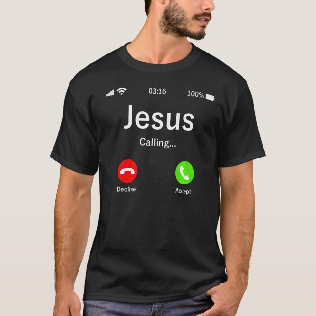 Camiseta Jesus Está Chamando Cristão (Frente)