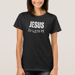 Camiseta Jesus Está Comigo Espiritual Motivacional Religios