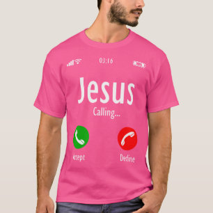 Camiseta Jesus Está Ligando - Christian T