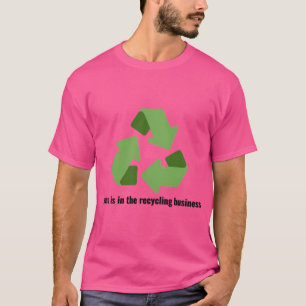 Camiseta Jesus Está No Reciclagem Da Letra Preta V3