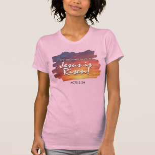 Camiseta JESUS ESTÁ RESSUSCITADO Pôr do sol cristão Páscoa