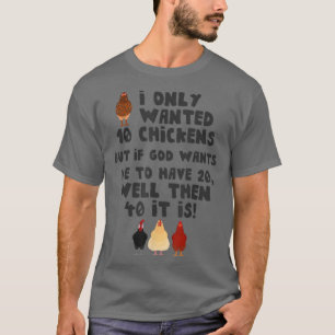 Camiseta Jesus Eu Só Queria 10 Galinhas Engraçadas Farmer