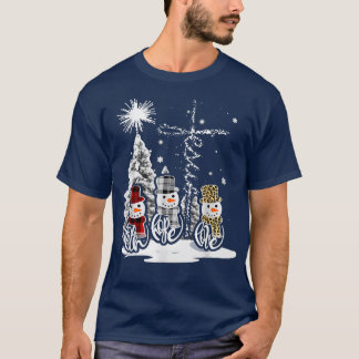 Camiseta Jesus Faith Hope ama Snowman Engraçado Xmas Para C