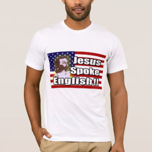 Camiseta Jesus falou o inglês! T-shirt da união