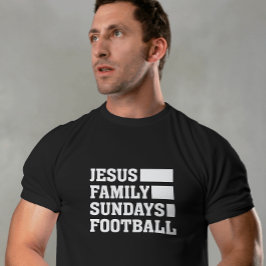 Camiseta Jesus, Família, Domingos, Unísex De Futebol